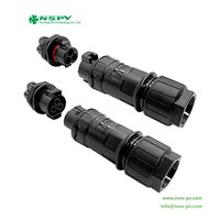 Waterproof 3P/4P/5P Solar Inverter AC Connectors 500V With TUV Certficate Solar AC Wire Coupler