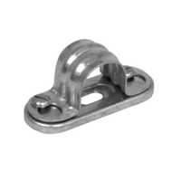 Gi Saddle Clamp - Metal Iron 20 Mm | Silver Rectangular Shape, Strong And Durable, Corrosion-resistant, Easy To Install In Industrial, Commercial & Domestic Applications