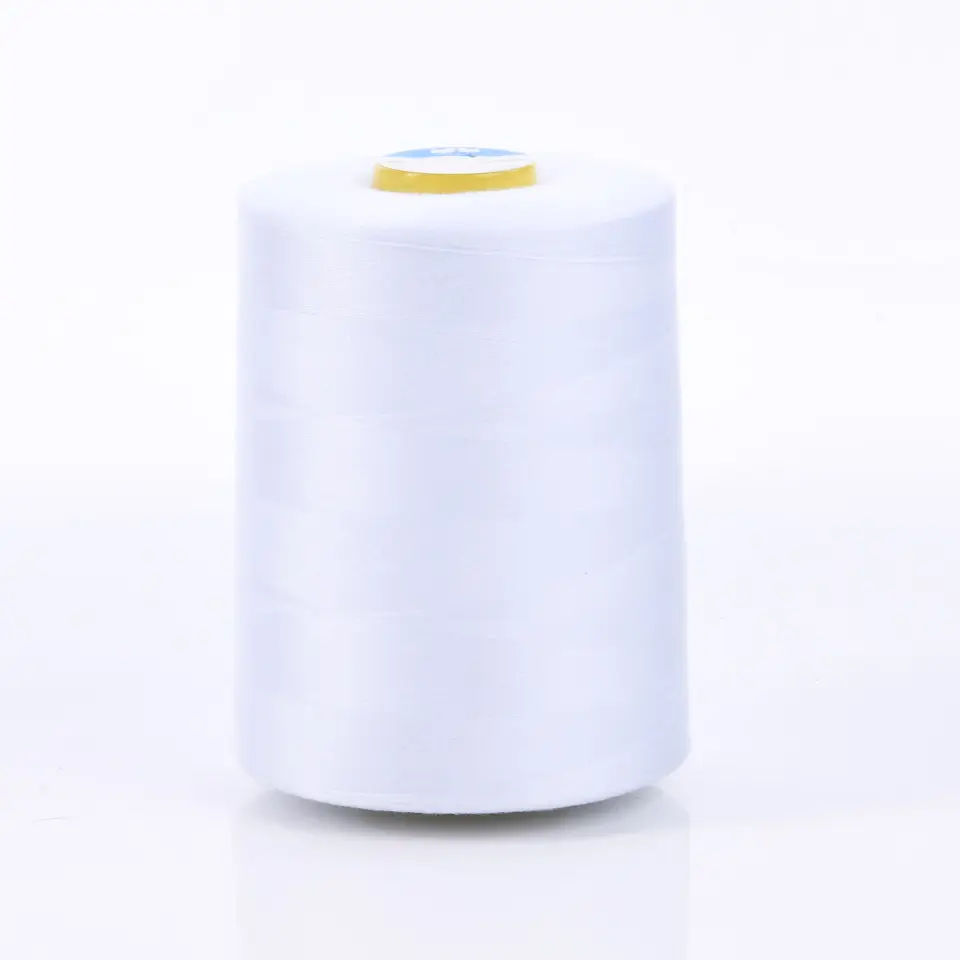 Sewing Thread 100% Spun Polyester Sewing Thread 10000Y White Sewing Thread
