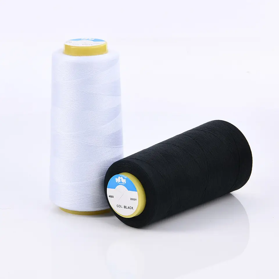 Sewing Thread Spools Two Birds 40S/2 2000 yards 100% Spun Polyester Sewing Thread for Sewing Machine