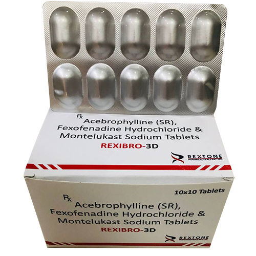 Acebrophylline (SR) Fexofenadine HCl And Montelukast Sodium Tablets
