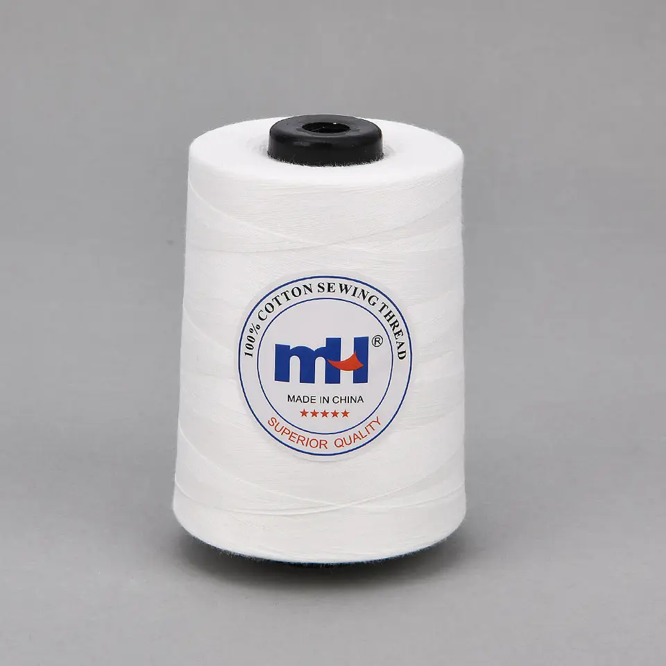 100% Cotton Sewing Thread White Hand Stitching and Machine Cotton Sewing Thread