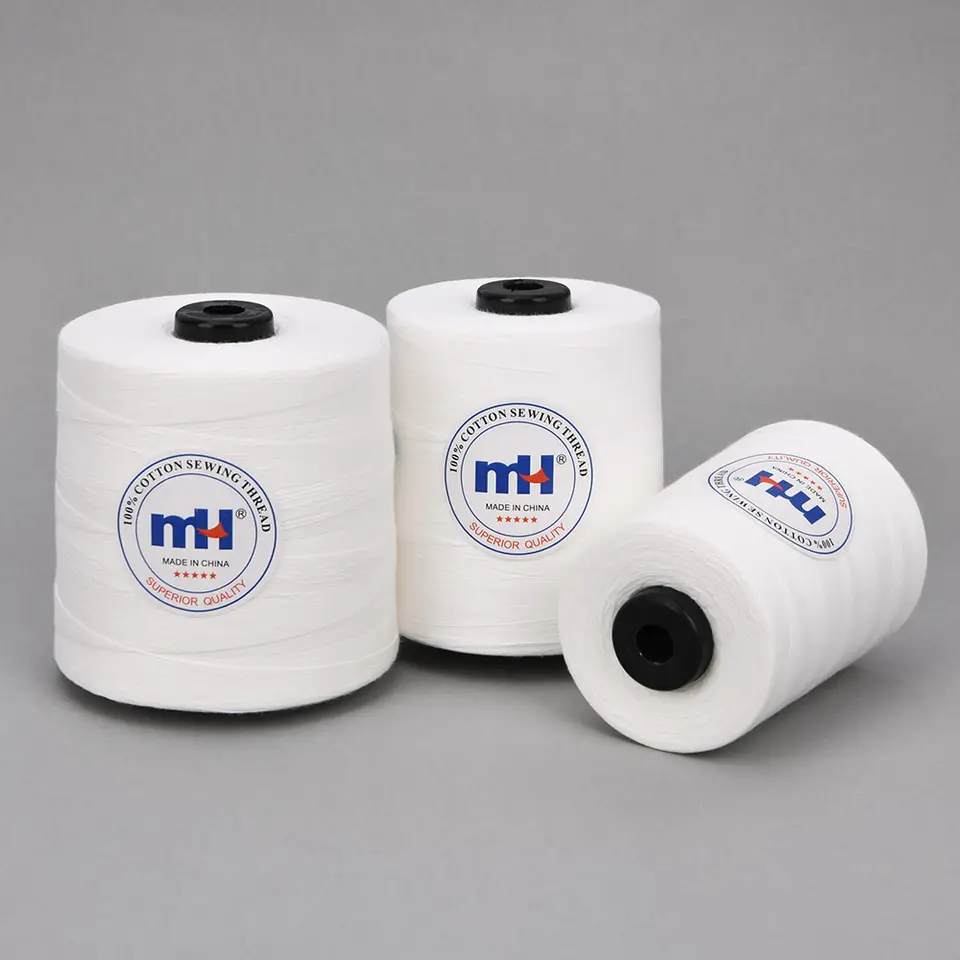 100% Cotton Sewing Thread White Hand Stitching and Machine Cotton Sewing Thread