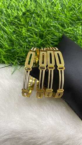 Golden Laser cut bangles