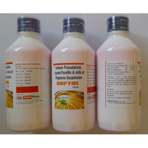 Milk Magnesia Liquid Paraffin And Sodium Picosulfate Suspension General Medicines