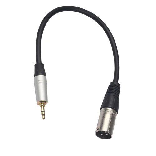 Black 3 Pin Gp Mic Plug Male Connector