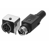 3 And 4 Pin Power Din Connector - Black | Electric Appliance Application, Warranty Included