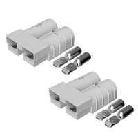 Sb 50 Anderson Battery Connector - Durable Plastic, Charging Application, White/grey Color | High Performance And Easy Connectivity