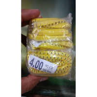 Cable Marking Ferrule - Pvc Insulation, Yellow Jacket, Yellow Connector | Durable Design, Ideal For Reliable Cable Identification