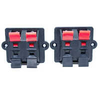 Speaker Terminal Connector - Black | Warranty Included, High-quality Connection Solution For Enhanced Audio Performance