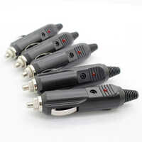 Car Socket Plug - Black, 12-24v Rated Voltage | Ideal For Industrial Applications