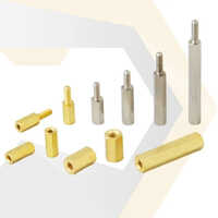 Hexagonal Metal Spacer - Metal, Standard Size, Golden/silver Color | Industrial Application, Durable Design, Versatile Usage