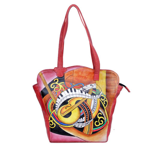 Different Available Ladies Fancy Bag With Hand Painted