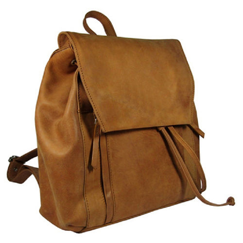 Dark Tan Regular Leather Backpack