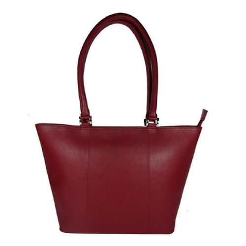 Ladies Fancy Leather Bag Maroon