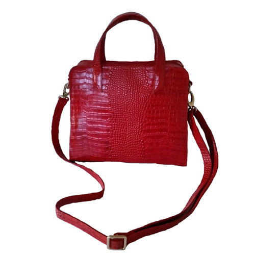 Red Leather Bag for Party