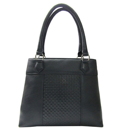 Black Leather Bag for Ladies