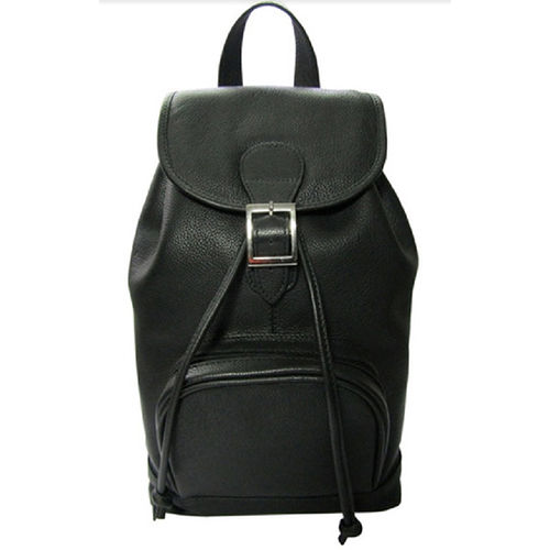 Black Leather Backpack