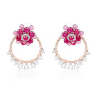 Diamond Graceful Swirls Earring