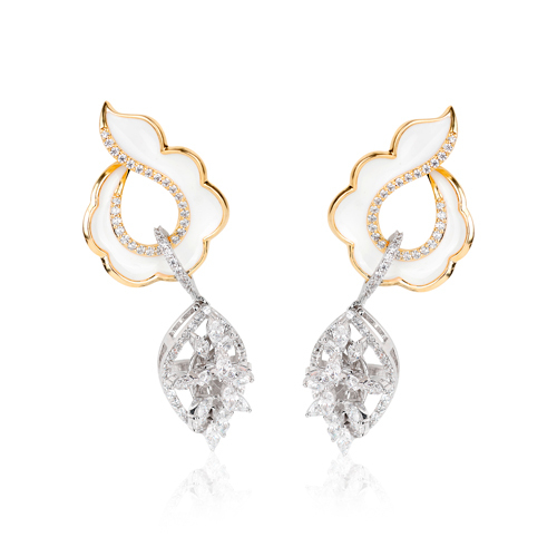 Diamond Serenity Drops Earring