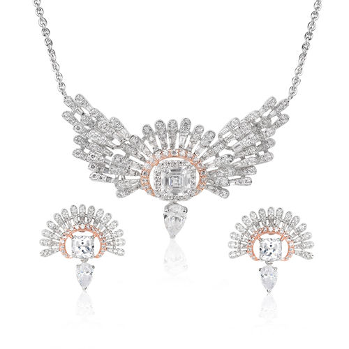 Diamond Hush Pendant Set Good