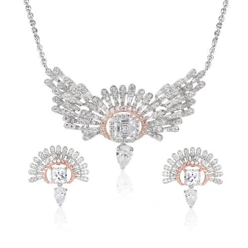 Diamond Hush Pendant Set