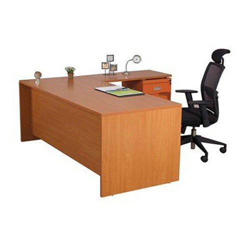 Solid Wooden Office Boss Cabin Desk