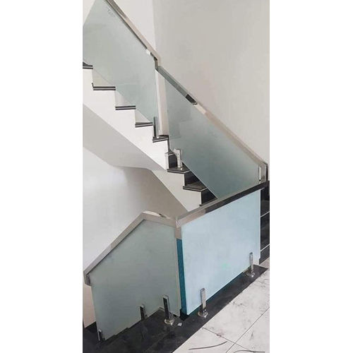 Different Available Glass Railing Designs With Acid Glass To Glass Work