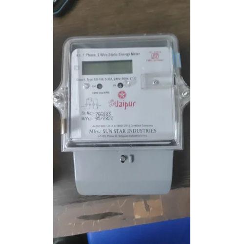 Sliver Single Phase Static Energy Meter