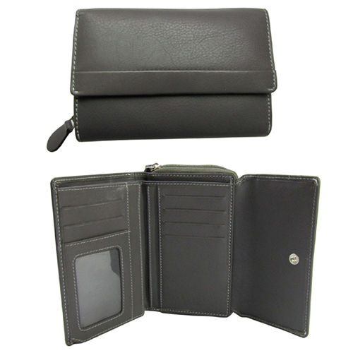 Matt Black Leather Wallet