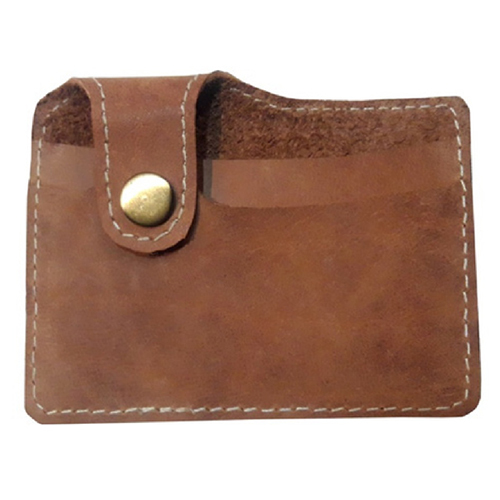 Two Pocket Premium Leather Card Holder