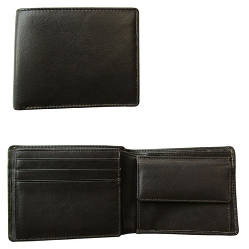 Black Original Leather Wallet for Mens