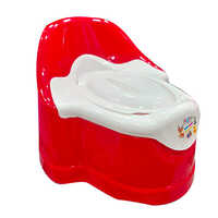 Potty Seat - Plastic, Age 1-3 Years, Red | Ideal For Toilet Training, Easy To Clean And Lightweight Design