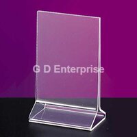 Table Top Card Holder - Acrylic Material | Ideal for Industrial Applications, One-Year Warranty for Reliability