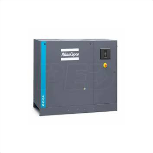 Gray Atlas Rotary Screw Air Compressor