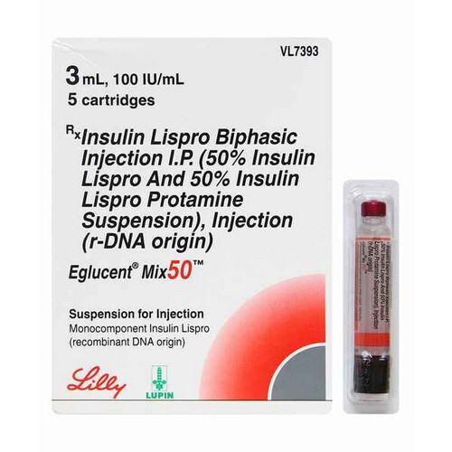 Eglucent Mix 50 Kwikpen 100IU/ml