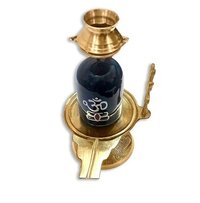 Brass Shivling Stand - Color: Gold