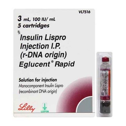 Injection Eglucent Rapid 100Iu/Ml Kwikpen