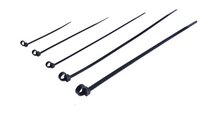 Black And White Nylon Cable Tie - 2.5x100mm | High Tensile Strength, Low Insertion Force, Simple To Use With Binding Strength