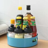 360 DEGREE ROTATING KITCHEN ORGANIZER TROLLEY FOR STORAGE / REVOLVING TRAY / TURNTABLE DINING TABLE ORGANIZER (2840B)