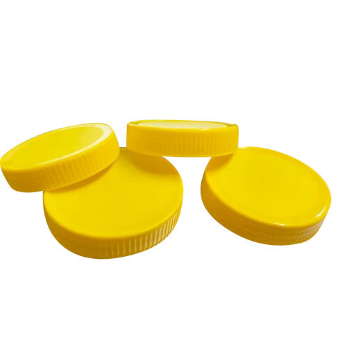 Yellow 83Mm Plastic Jar Caps