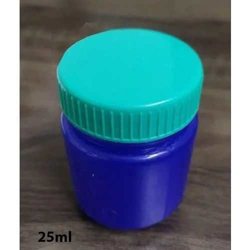 Blue And Turquoise 25Ml Plastic Balm Jar