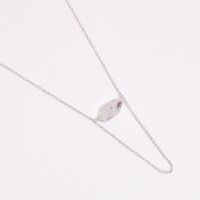 Raw Gemstone Sterling Silver Light Weight Necklace