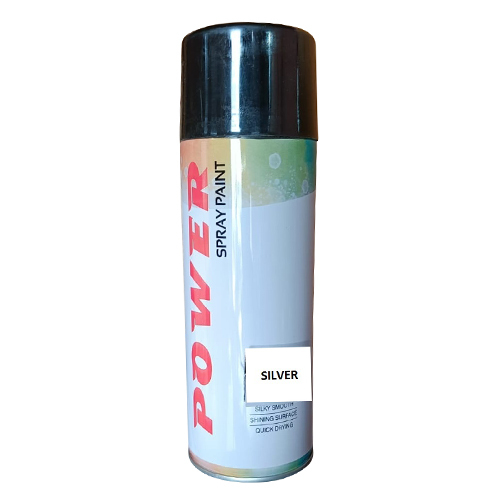 Silver Spray Paint Application: Industrial