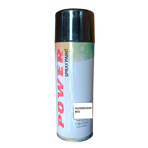 Fluorescent Red Spray Paint Application: Industrial