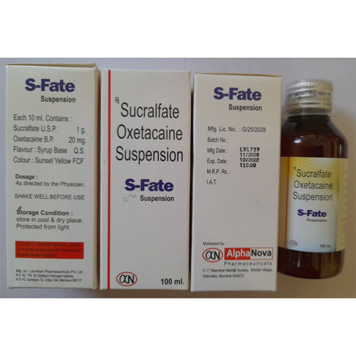 Sucralfate Oxetacainuspension Suspension General Medicines