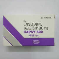 Capecitabine Tablets - 500 Mg Dosage, 3x10 Pieces Pack | Chemotherapy Drug For Breast And Colorectal Cancer, Store In Dry Place