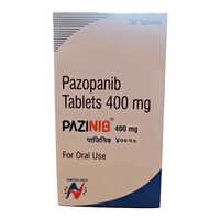 Pazopanib Tablets - 400mg Dosage, 30 Pieces Pack | Anti-cancer Treatment For Renal Cell Carcinoma And Soft Tissue Sarcoma, Store In Dry Place