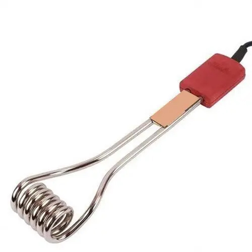 Shock Proof Immersion Heater Rod - Stainless Steel, Portable Design, Multiple Color Options | Electric Power Source, Warranty Included