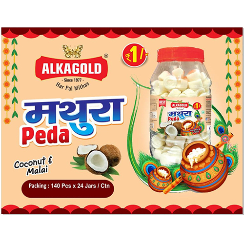 Sweet Alka Gold Coconut Mathura Peda